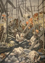 Der Unfall in Chesnay, Illustration aus Le Petit Journal: Supplement illustre, 1898