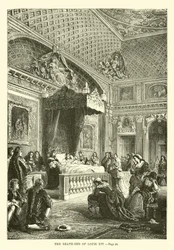 Das Sterbebett von Ludwig XIV