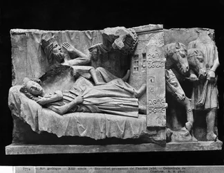 Der Traum der Magier, aus der Kathedrale von Chartres (Gipsabguss aus Stein)