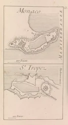 Die Befestigungen von Monaco und St. Tropez, c.1760?