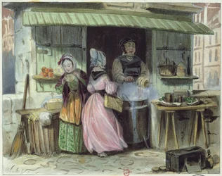 Der Händler von Oublies in Paris, 1. Hälfte des 19. Jahrhunderts