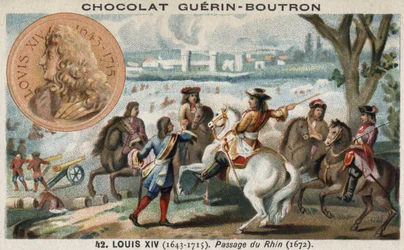 Der Übergang über den Rhein (in Holland) durch Ludwig XIV. zu Beginn des Krieges gegen die Niederländer