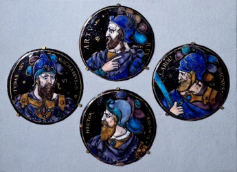 Die tapferen Helden Hector, Judas Makkabäus und Karl der Große