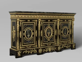 Dreitüriger Schrank, um 1835-38