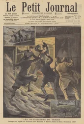 Zugräuber (Farblithografie)