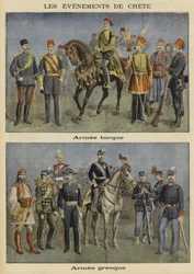 Türkische und griechische Armeen