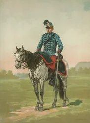 Unbekannter französischer Soldat zu Pferd