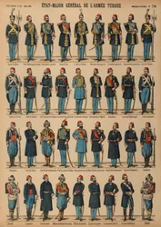 Uniformen der osmanischen türkischen Armee