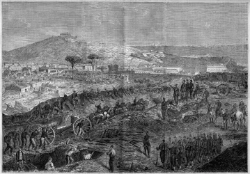 Einheit Italiens - Expedition der Tausend oder Rothemden unter der Führung von Giuseppe Garibaldi - Belagerung von Gaeta