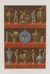 Verschiedene Objekte des 16. Jahrhunderts