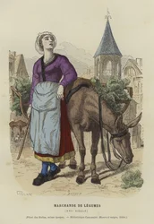 Gemüseverkäufer, 16. Jahrhundert