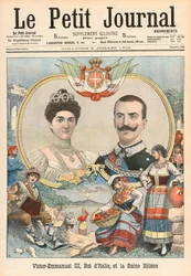 Viktor Emanuel III. von Italien und Königin Helene