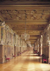 Blick entlang der Galerie von Franz I, 1530-40