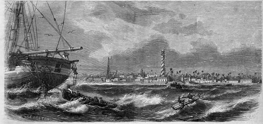 Ansicht von Pondichery (Pondicherry) (Indien)