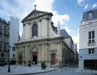 Ansicht der Basilika Notre-Dame (Notre Dame) der Siege in Paris.