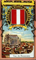 Ansicht der französischen Stadt Beauvais, ca. 1900