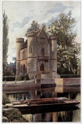 Ansicht des Schlosses der Dame Blanche in Orry la Ville in der Oise