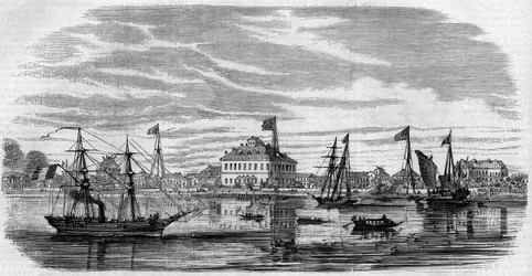 Ansicht der Stadt Shan Hai (Shanghai), China