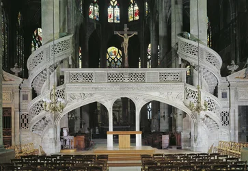 Ansicht des Chorschranken, gebaut 1525-35