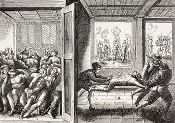 Gewalt der französischen Hugenotten gegen die Katholiken im Süden Frankreichs, aus 