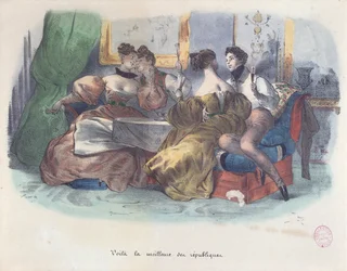 Voilà, die beste aller Republiken, Karikatur der Revolution von 1848