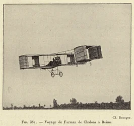 Reise von Farman von Chalons nach Reims
