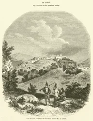 Ansicht von Corte (Gravur)