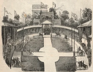 Innenansicht des Hippodroms an der Place de l