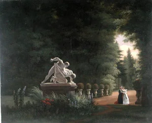 Spaziergang in der Folie-Beaujon in Paris, ca. 1830