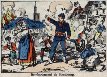 Krieg von 1870 zwischen Frankreich und Preußen: Belagerung und Bombardierung von Straßburg