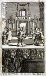 Wildtiere und Charaktere auf der Bühne mit Publikum - in „The Works of M. de Molière“
