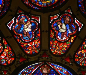 Fenster Ww mit Darstellung von Engeln