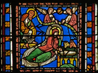 Fenster s2-C, die Geburt Christi