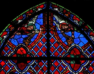 Fenster w01, Engel darstellend