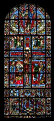 Fenster Nr. 0, Darstellung des Kreuzigungsfensters