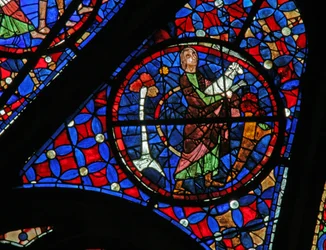 Fenster w115, Abel, der ein Lamm zum Opfer bringt, darstellend