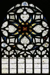 Fenster w115, die Nordrose (Rosettenfenster - innen)