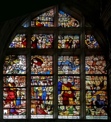 Fenster w130, Szenen aus dem Alten Testament