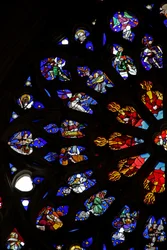 Fenster w135, musizierende Engel