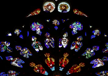 Fenster w135, musizierende Engel