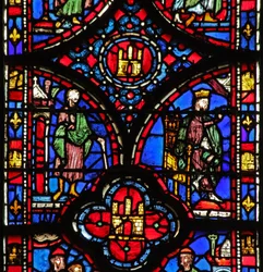 Haman im Hof des Palastes