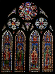 Heilige Römische Kaiser: Otto I., II., III., Konrad und ein Sohn