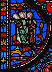 Fenster w13 Die Menge vor Haman Esth III 2