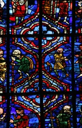 Fenster Nr. 14-L, Darstellung von Hintergrunddetails