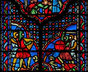 Fenster w14 Eine Kampfszene