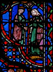 Fenster w14 David heiratet Abigail I Sam XXV 42