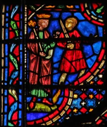 Fenster w14 David befiehlt, Bathseba vor ihn zu bringen II Sam XI 4