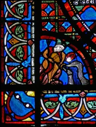 Fenster w15 Darstellung von Stiftern - Wasserträger