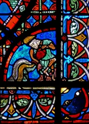 Fenster w15 Darstellung von Stiftern - Wasserträger