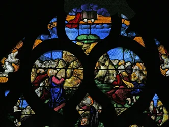 Fenster w17, die Himmelfahrt darstellend
